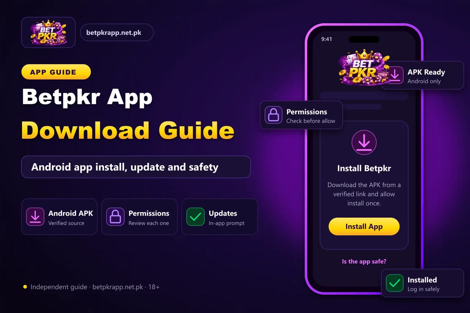 Betpkr App Download Guide: Android app install, update and safety