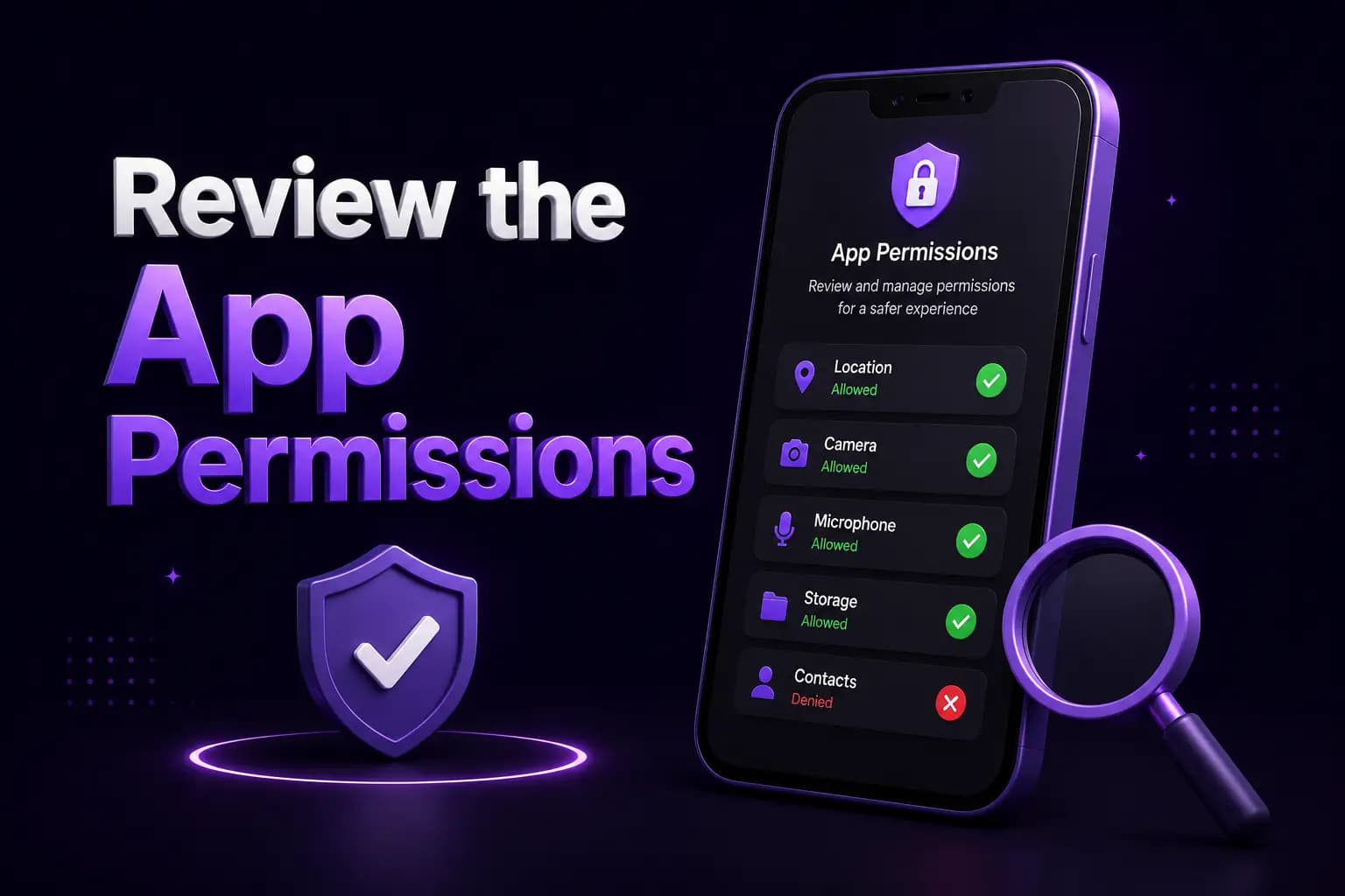 Bet PKR branded graphic showing a smartphone with the app permissions review screen