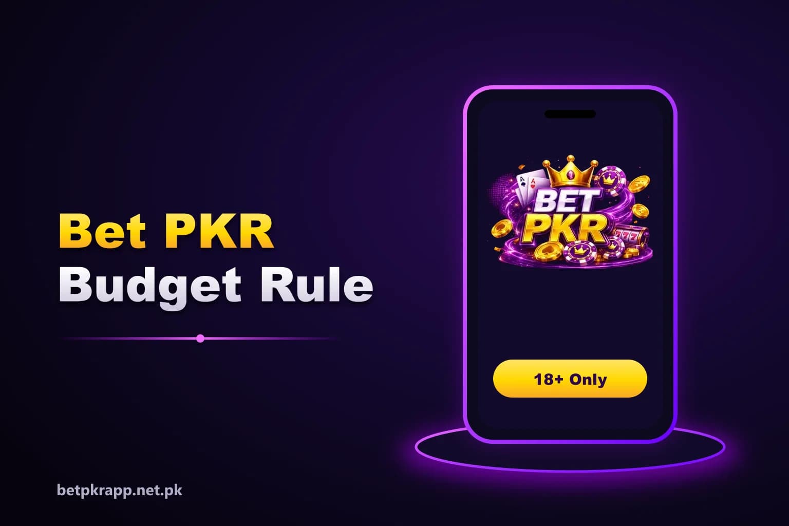 Betpkr responsible gaming budget planning illustration with a fixed entertainment budget