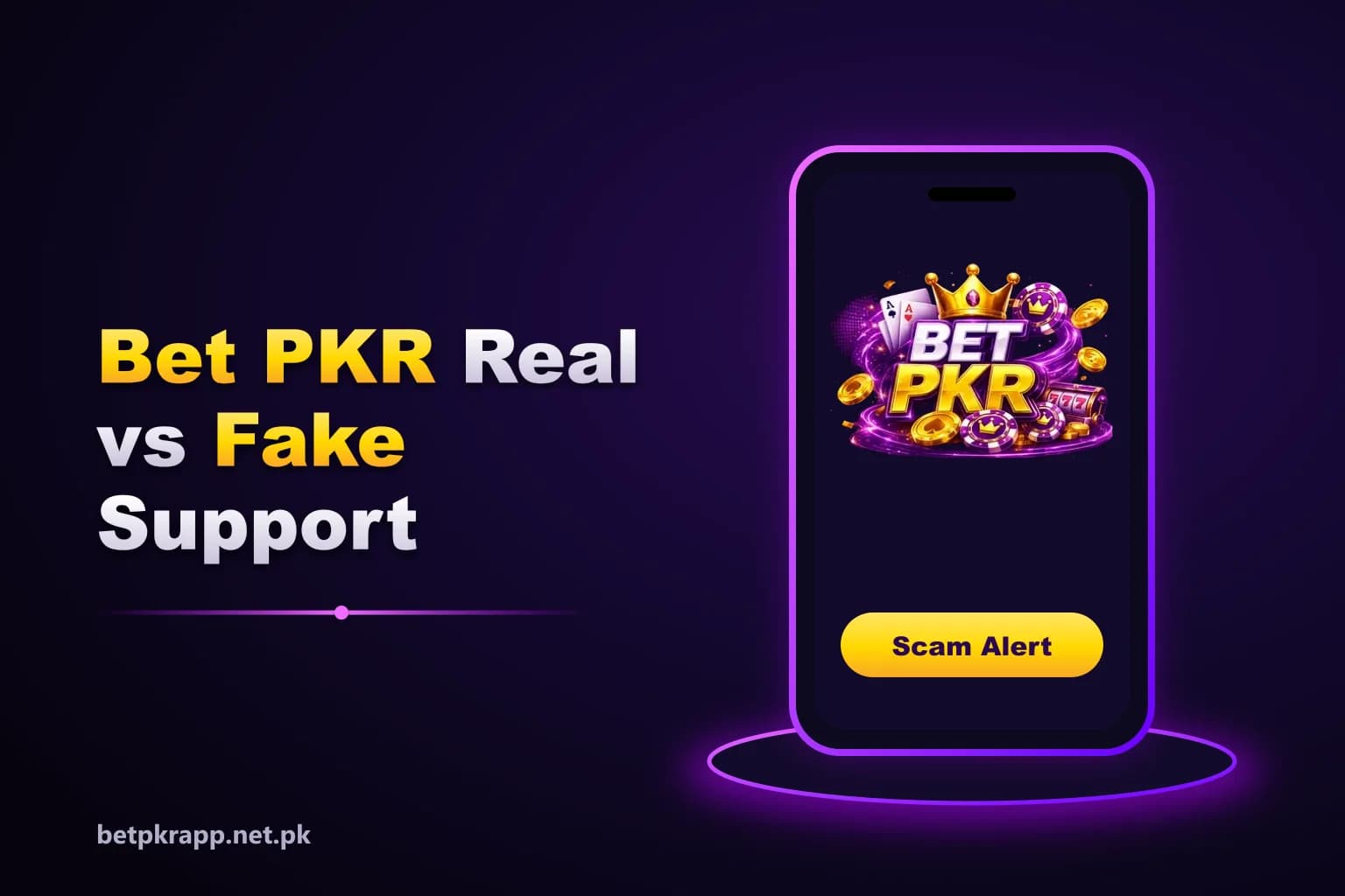 Real vs fake Betpkr support message comparison showing scam warning signs Real vs fake Betpkr support message comparison showing scam warning signs